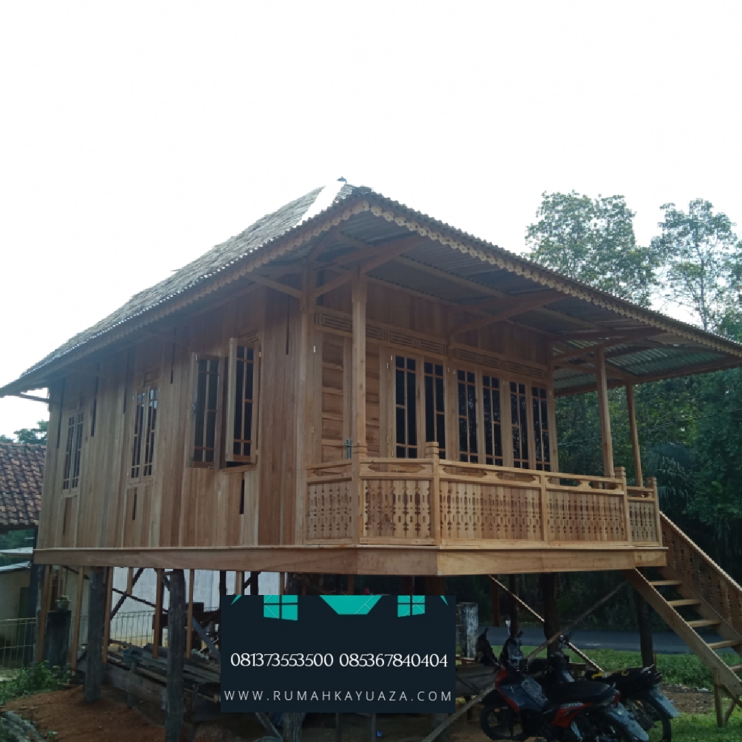  Rumah  Kayu Bongkar Pasang Rumah  Kayu Palembang 48m2 6x8 